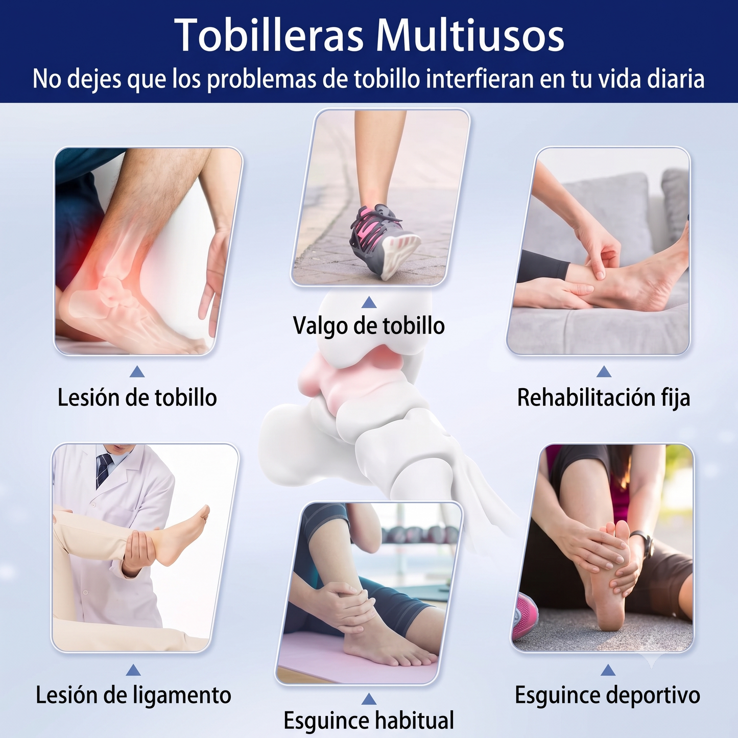 Tobillera de Compresión Ajustable