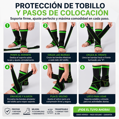 Tobillera de Compresión Ajustable